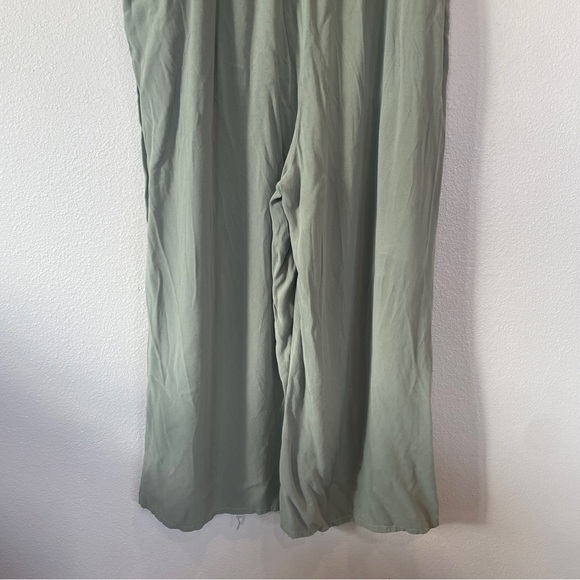 Caslon Tie Waist Jumpsuit Button Down Front Romper Short Sleeve Womens Size 2X - Picture 8 of 11